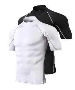 Compression T-Shirt Men Bodybuilding Sportswear Short Sleeve Quick Dry Workout Shirts Sport Tops Tee Gym Running T-shirt Men