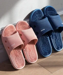 New Women Foot Massage Slippers Men Slipper Indoor Bathroom Non-slip Soft Slides Couples House Relief Feet Health Care Shoes