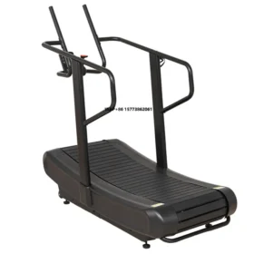 S Factory Gym Fitness Self Generating Running Machine Unpowered Commercial Curved Treadmill