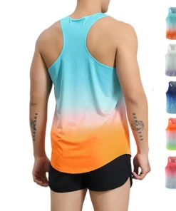 Men Run Vest Tank Top Speed Fitness Running Shirt Sleeveless Singlet