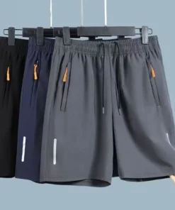Summer Men Shorts Ice Silk Running Gym Sport Shorts Quick Dry Breathable Beach Short Pant Fitness Jogging Cool Casual Sportswear