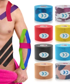 1pcs Sports Waterproof Kinesiology Tape Stickers Athletic Bandage Muscle Recovery Protector Strapping Pain Relief Tennis Gym