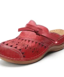 2026 New Women's Shoes: Round-Toe Thick-Soled Wedge Heel Women's Closed-Toe Slippers